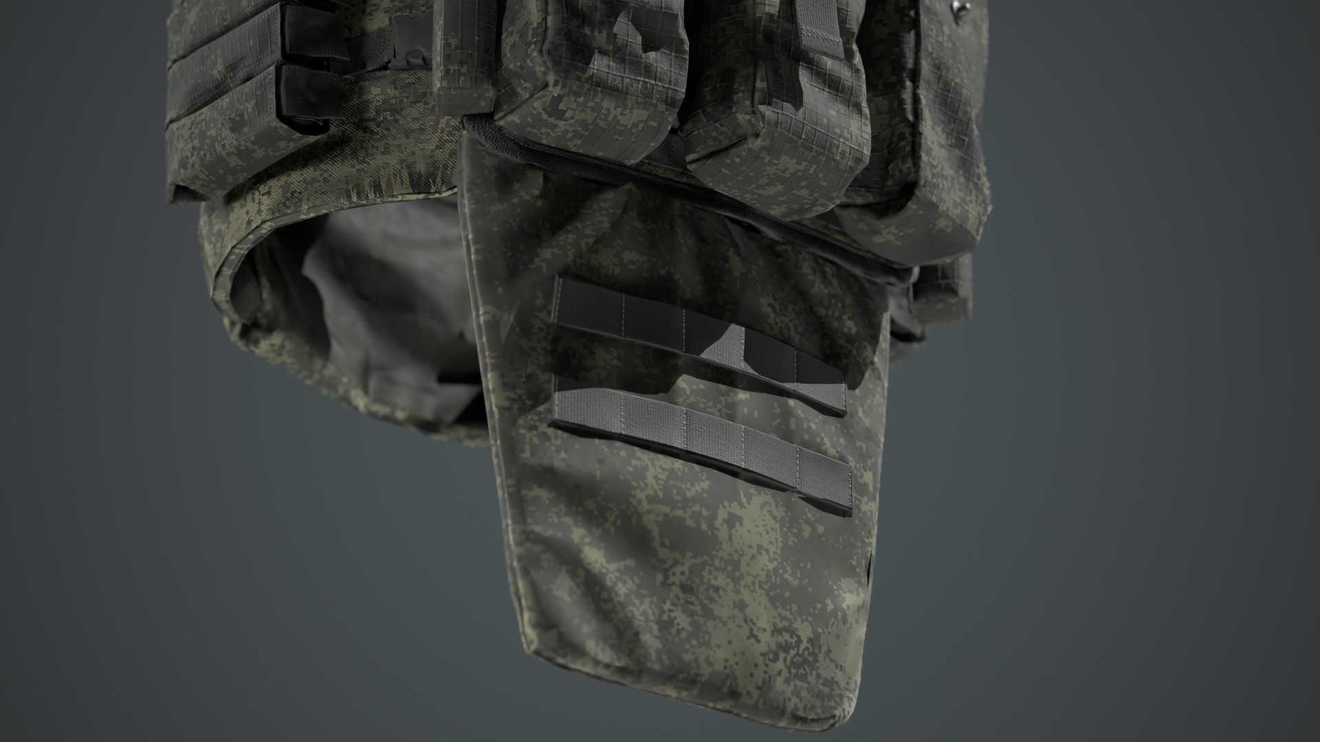 Russian 6B45 Ratnik Plate Carrier Vest Low-poly 3D model_13