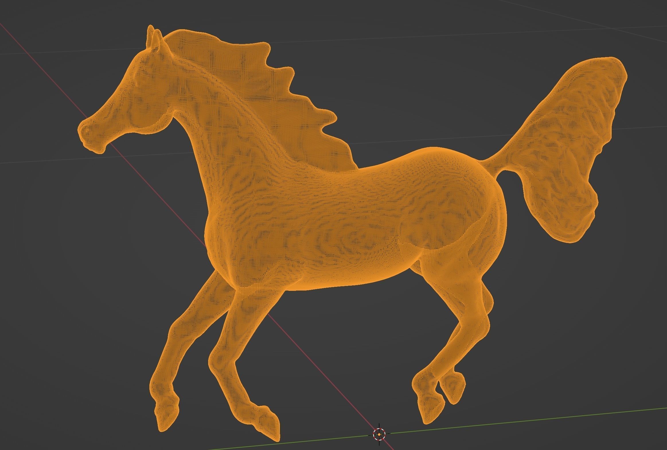 Arabian Horse Galloping Pose I Ready for 3d Print model 3D print model_5