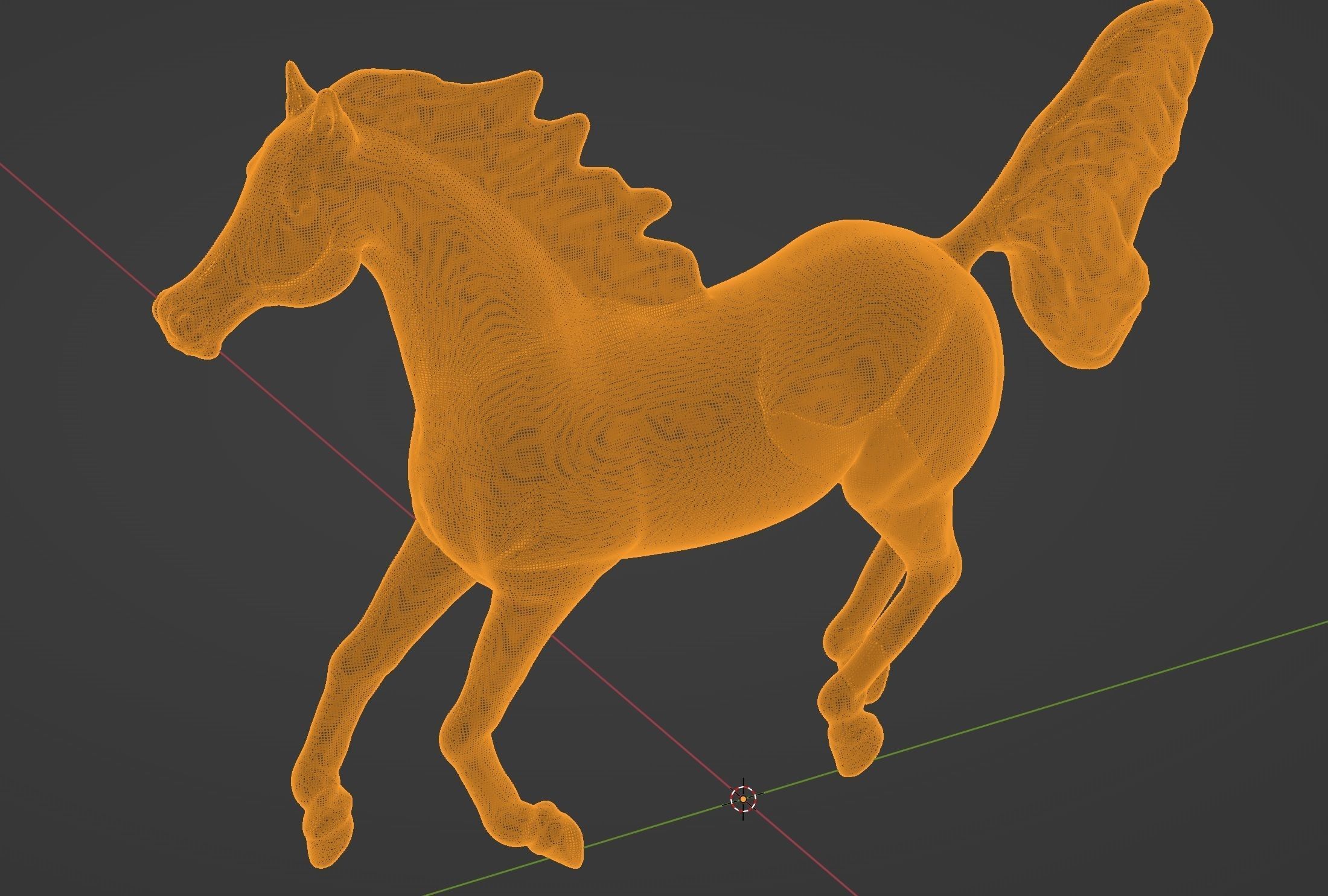 Arabian Horse Galloping Pose I Ready for 3d Print model 3D print model_6