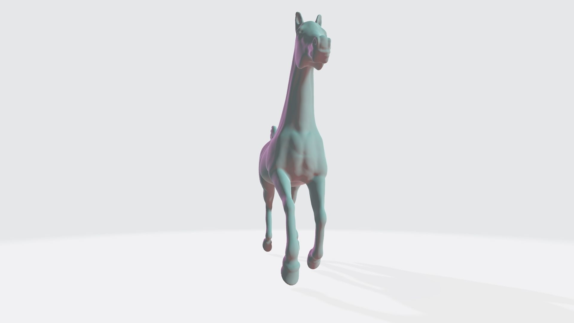 Arabian Horse Galloping Pose I Ready for 3d Print model 3D print model_4
