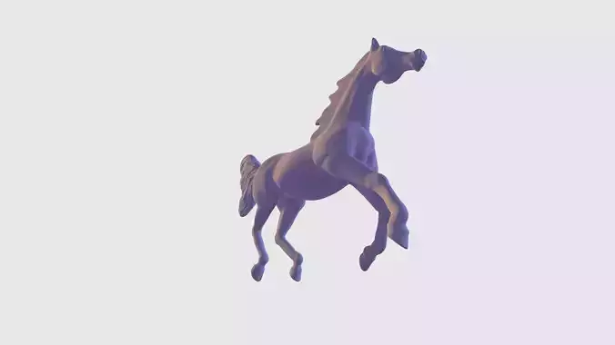 Arabian Horse Galloping Pose I Ready for 3d Print model