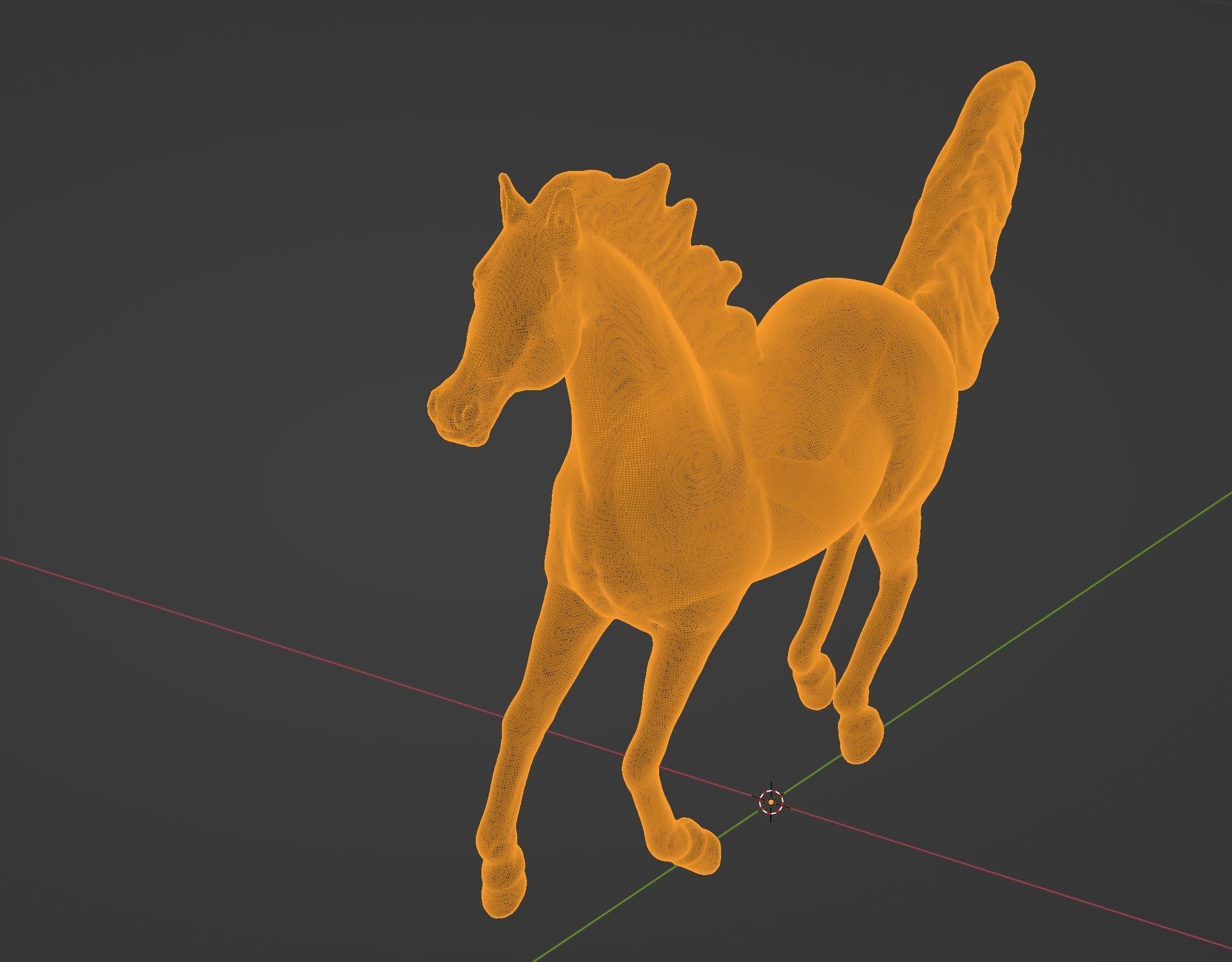 Arabian Horse Galloping Pose I Ready for 3d Print model 3D print model_7