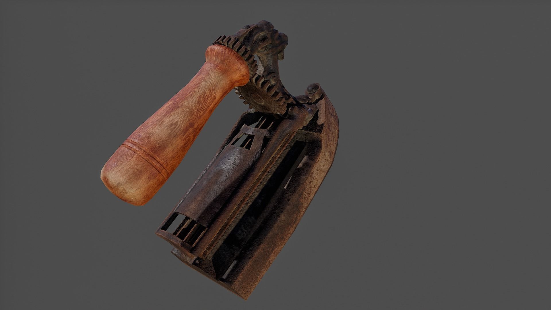 Antique Iron V02 - Low Poly Low-poly 3D model_10