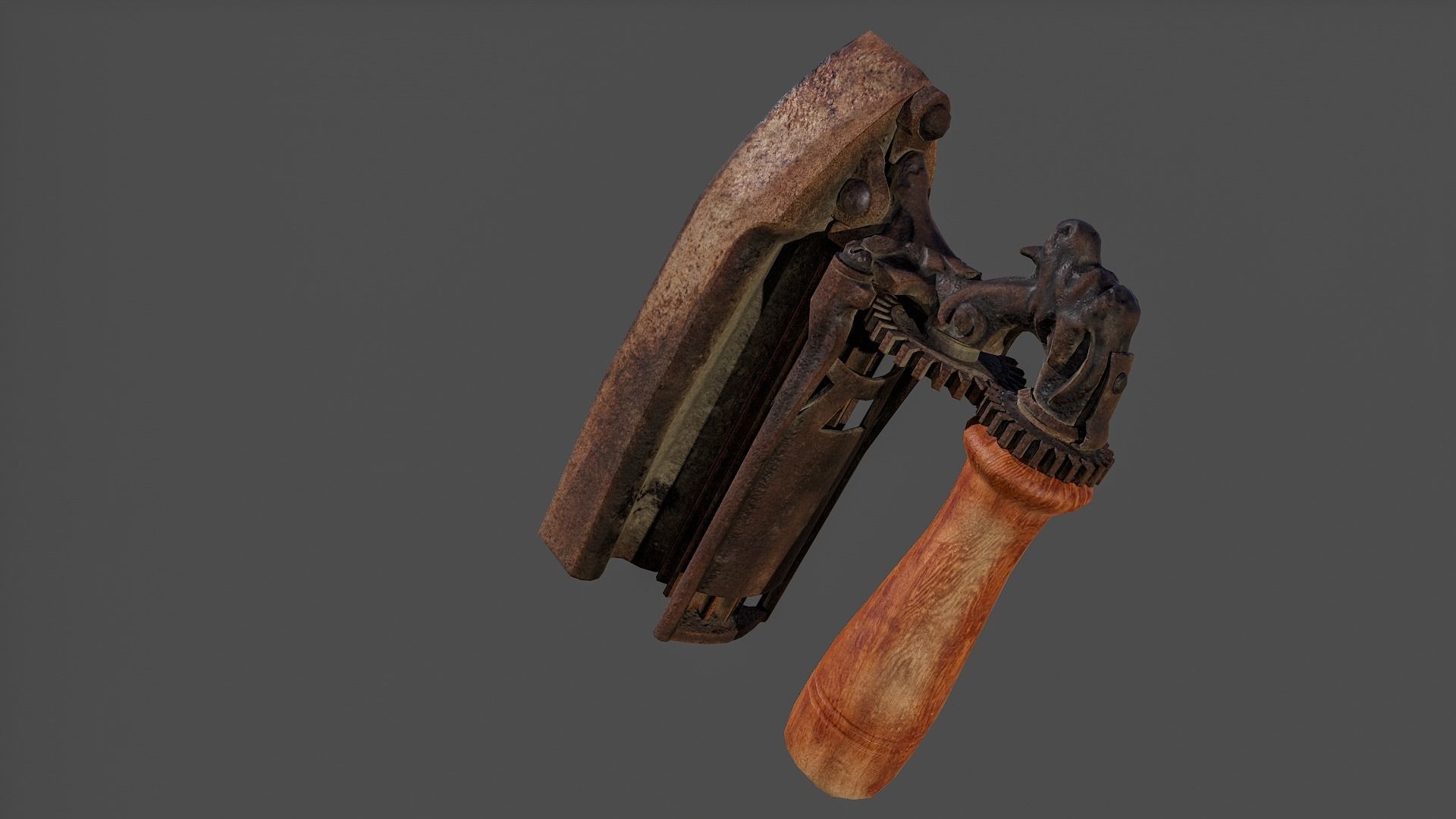 Antique Iron V02 - Low Poly Low-poly 3D model_14