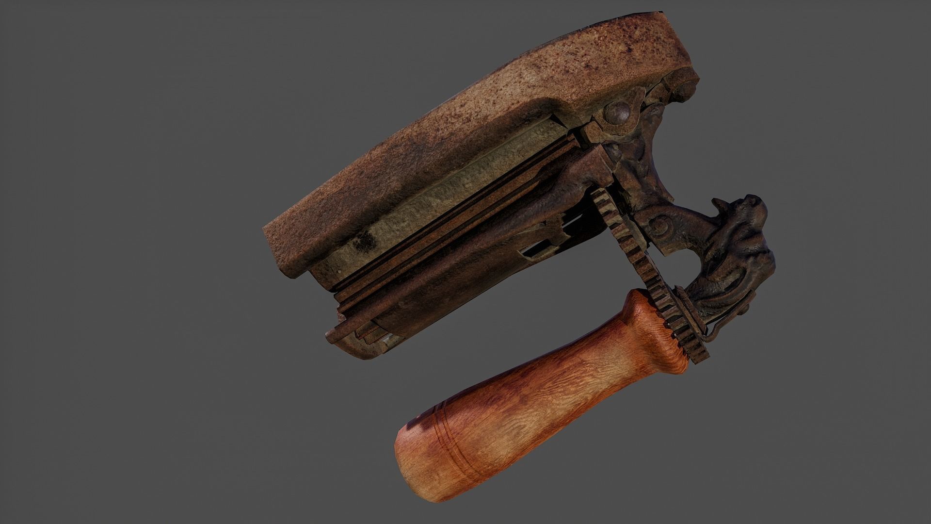 Antique Iron V02 - Low Poly Low-poly 3D model_15
