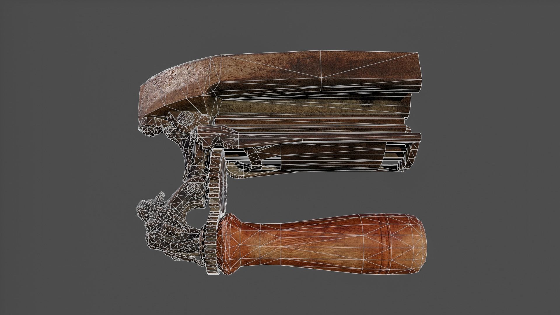 Antique Iron V02 - Low Poly Low-poly 3D model_27