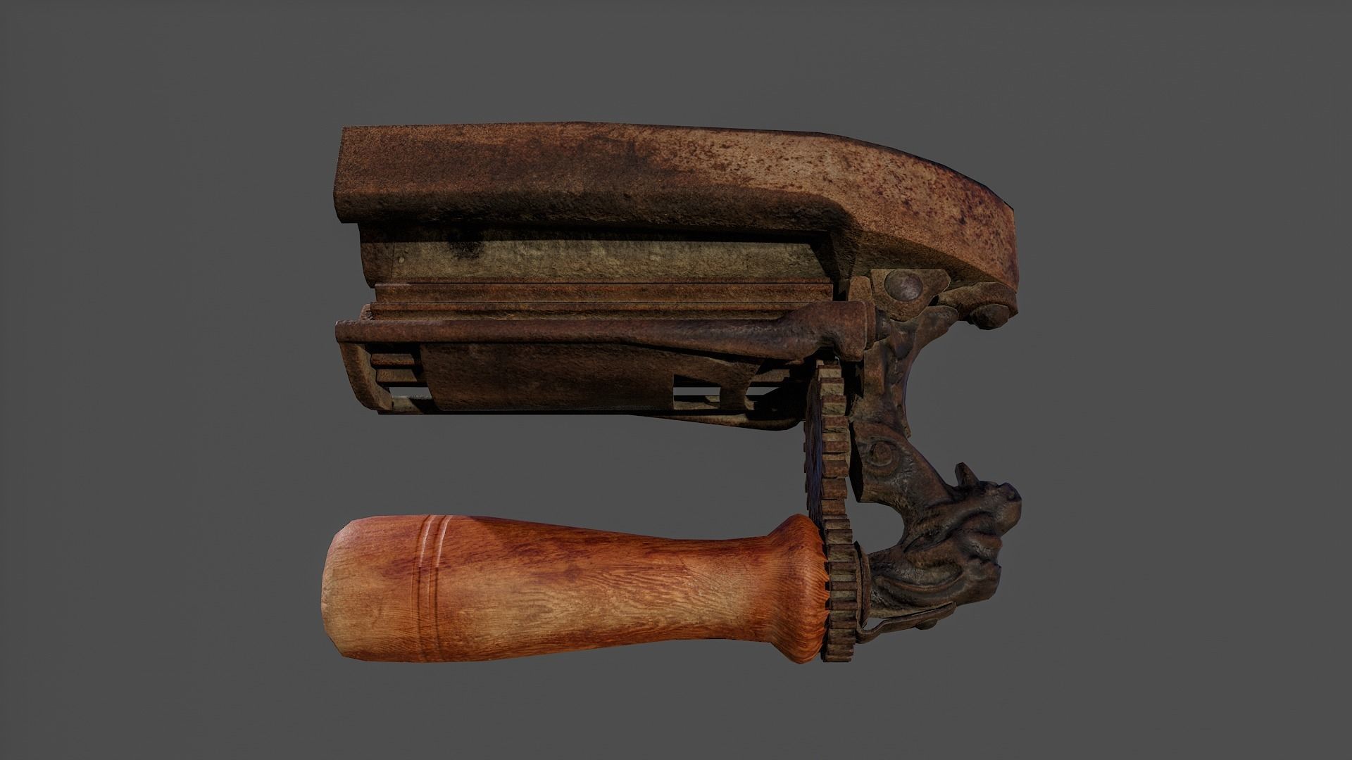 Antique Iron V02 - Low Poly Low-poly 3D model_16
