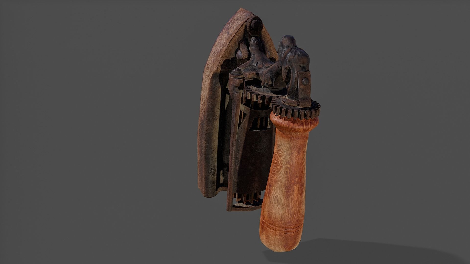 Antique Iron V02 - Low Poly Low-poly 3D model_13