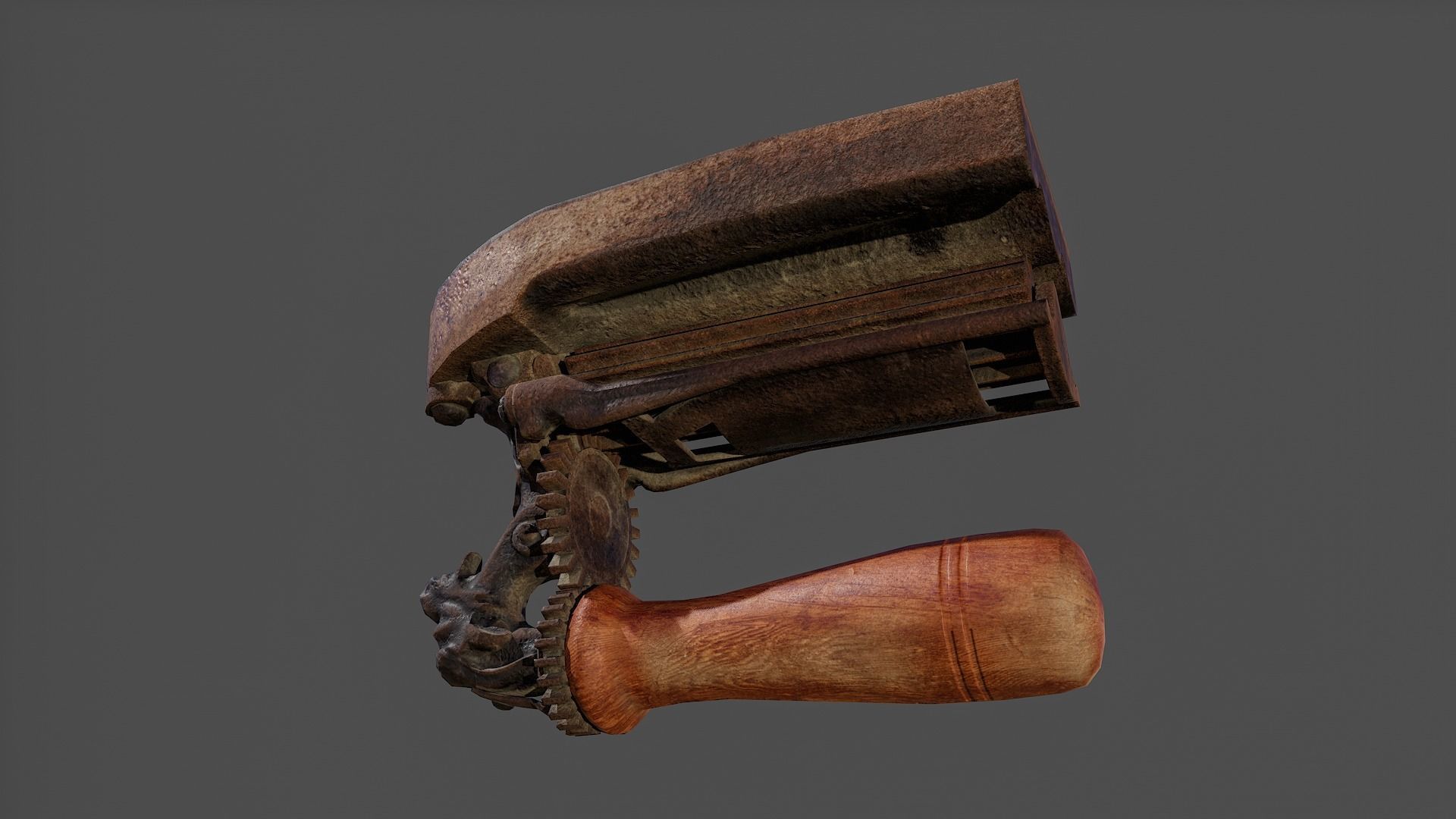 Antique Iron V02 - Low Poly Low-poly 3D model_25