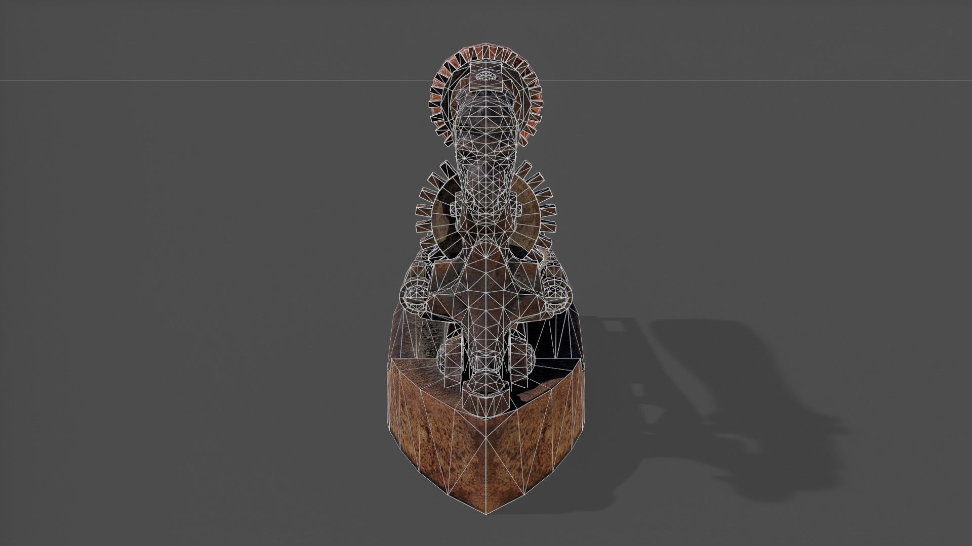 Antique Iron V02 - Low Poly Low-poly 3D model_4
