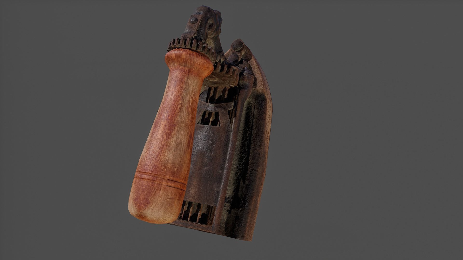 Antique Iron V02 - Low Poly Low-poly 3D model_11