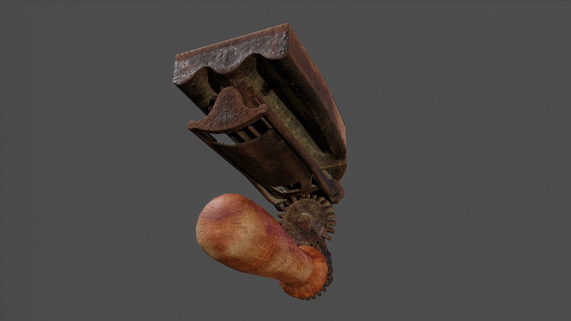 Antique Iron V02 - Low Poly Low-poly 3D model_20
