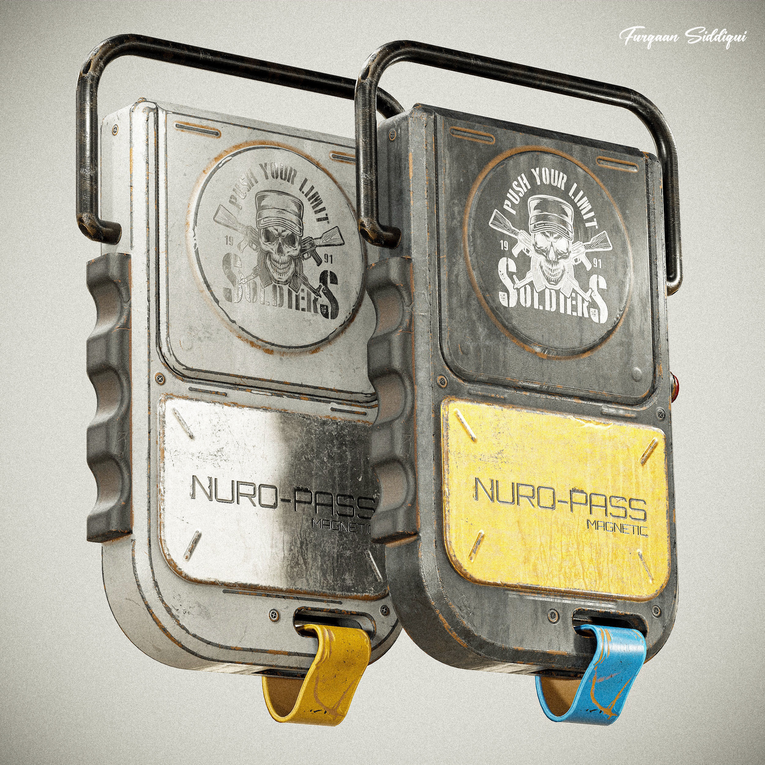 Sci-fi Compass V1 PBR Low-poly 3D model_4