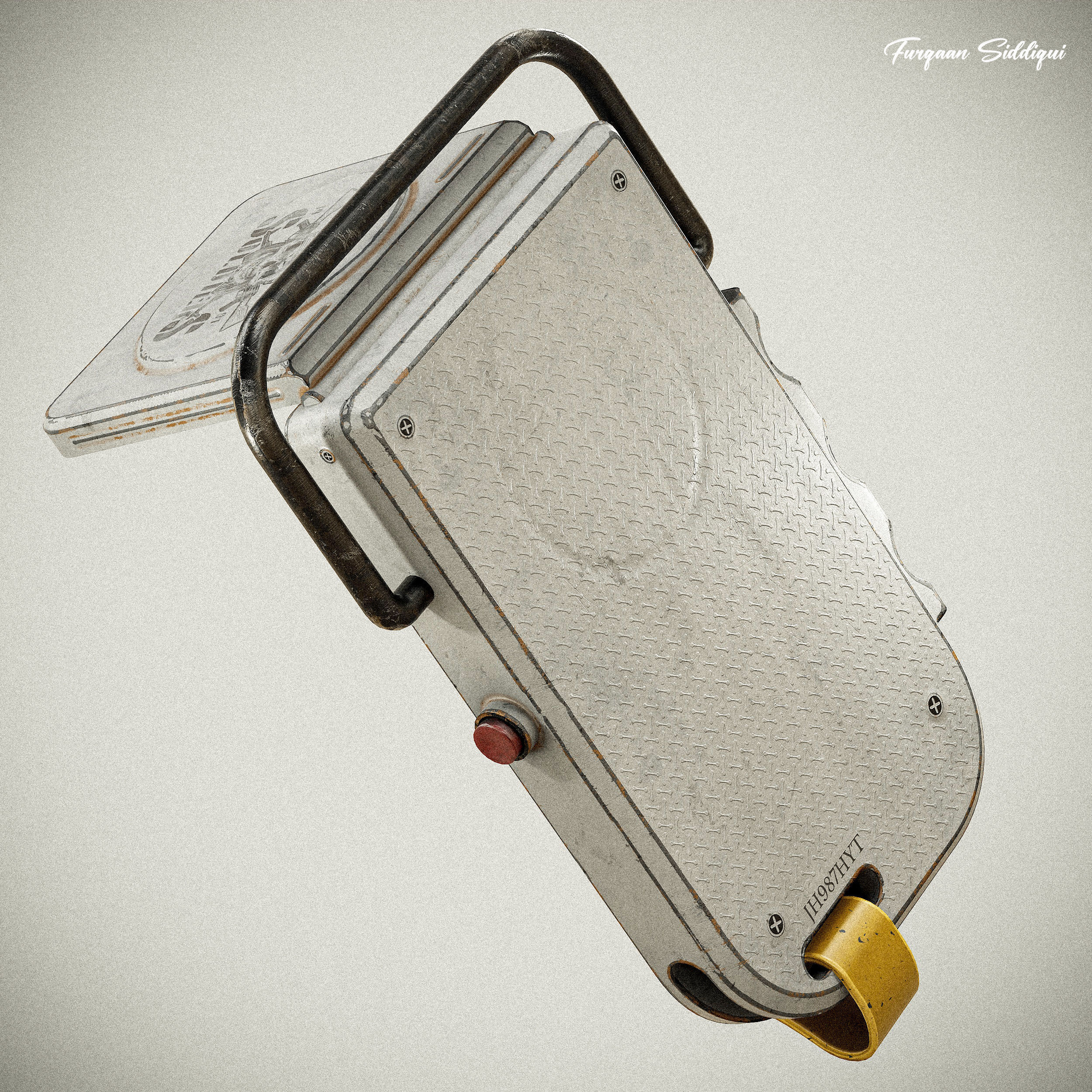 Sci-fi Compass V1 PBR Low-poly 3D model_13