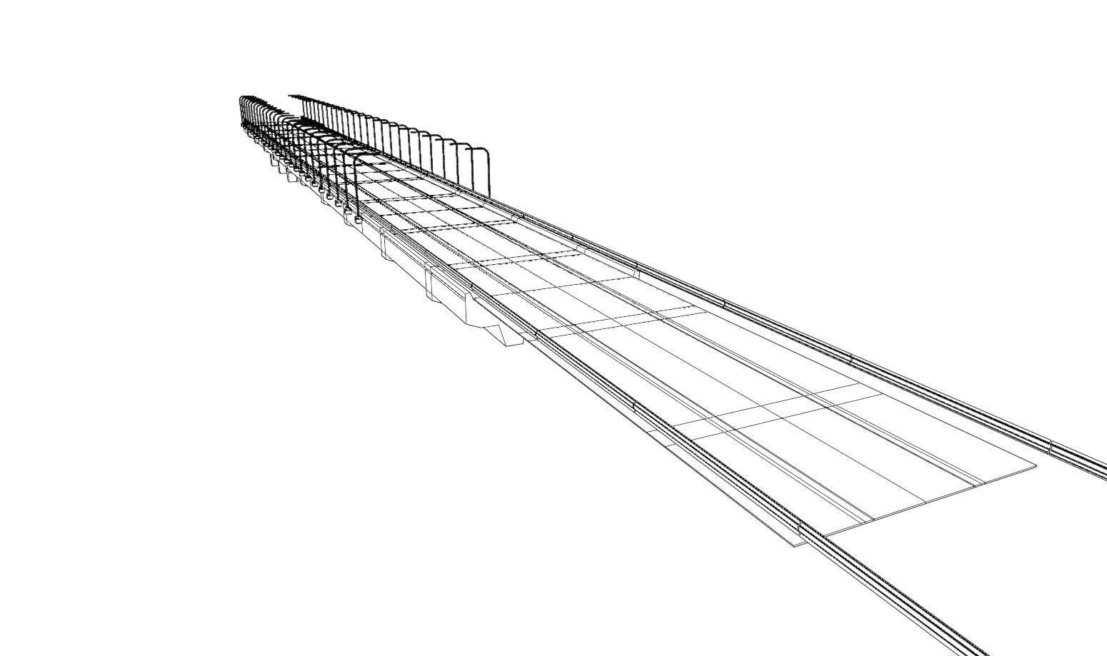 Modular Highway 001 Low-poly 3D model_17