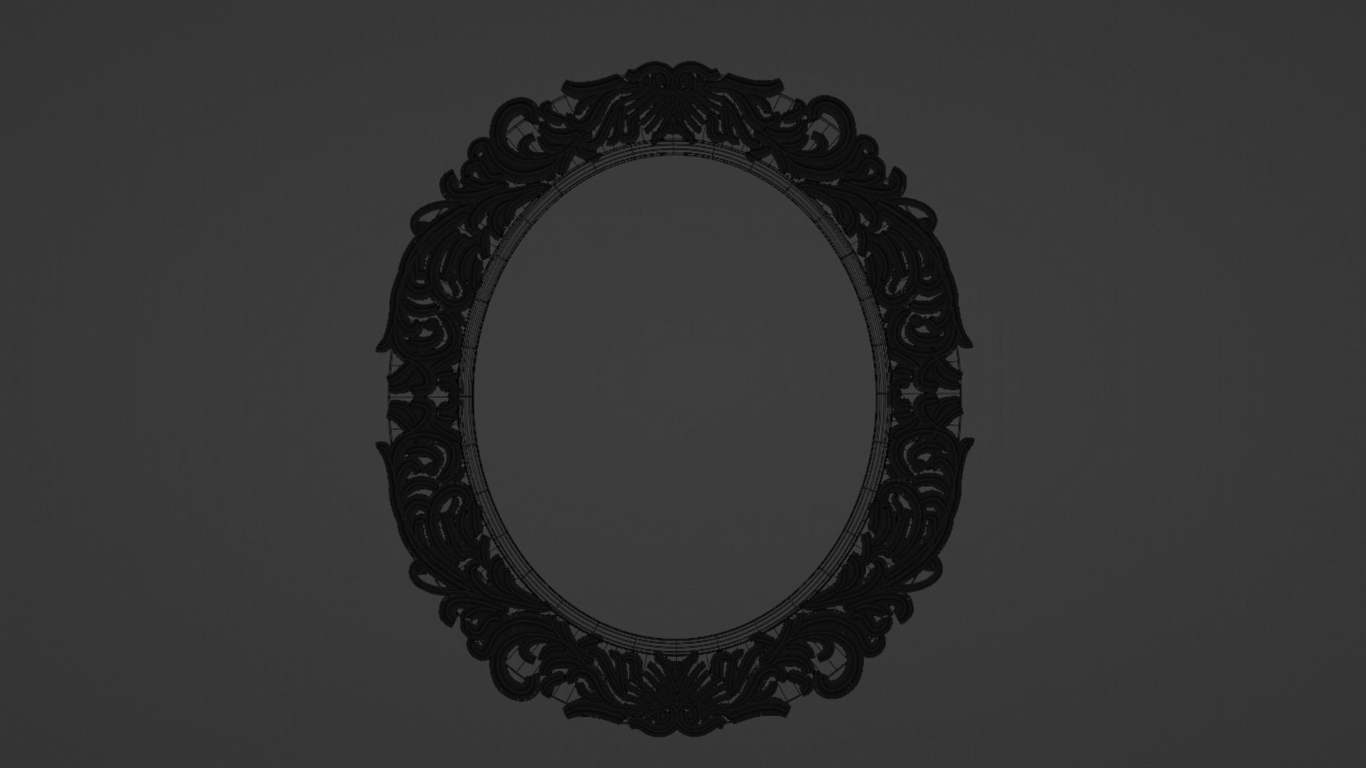 Old Fashion Mirror 3D print model_4