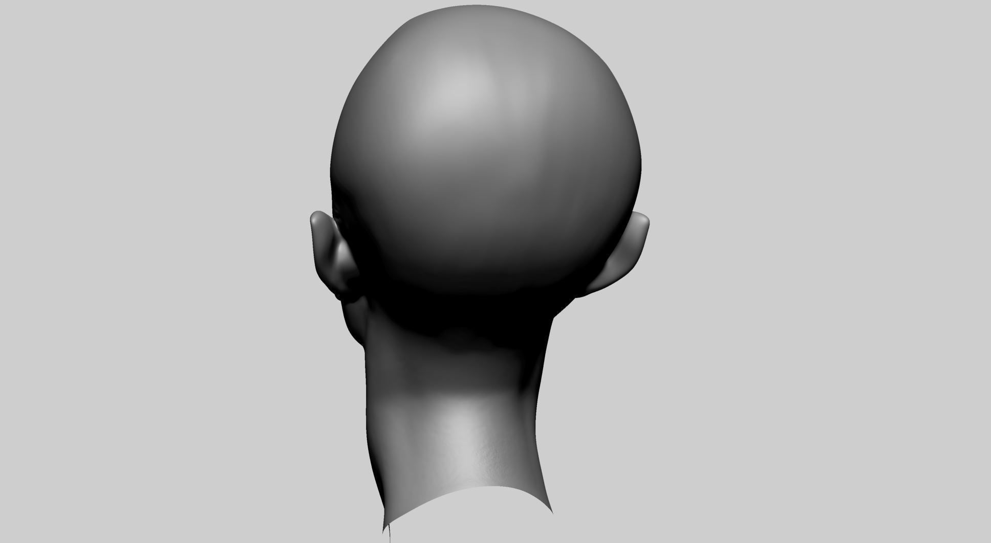 Stylized Male Head F 3D model_5