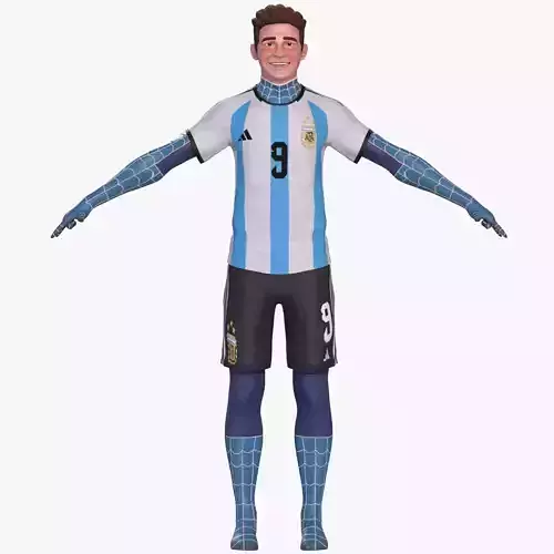 JULIAN ALVAREZ WORLD CHAMPION 3D model