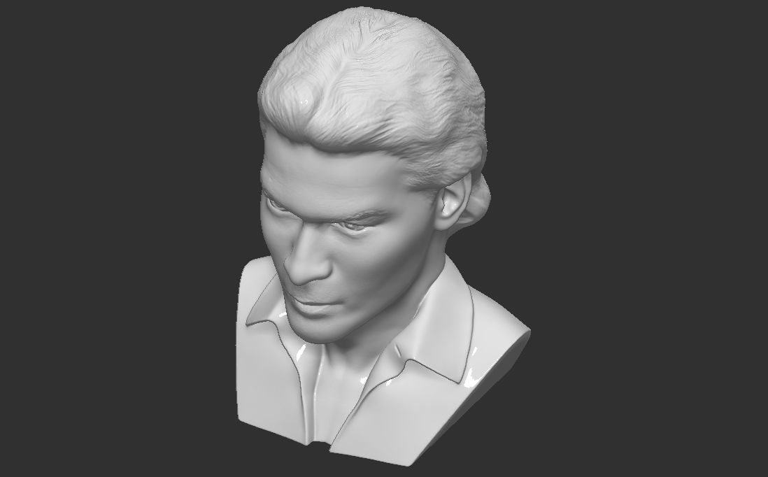 Patrick Swayze bust for 3D printing 3D print model_26