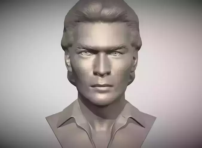 Patrick Swayze bust for 3D printing 3D print model