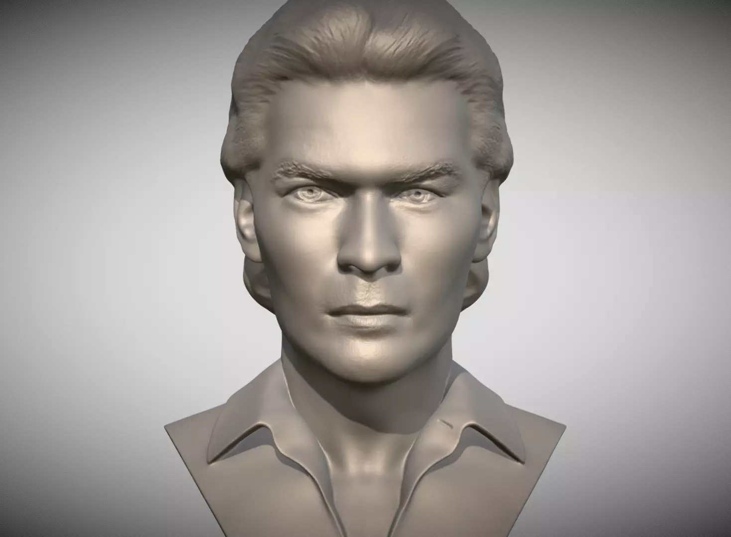 Patrick Swayze bust for 3D printing 3D print model_0
