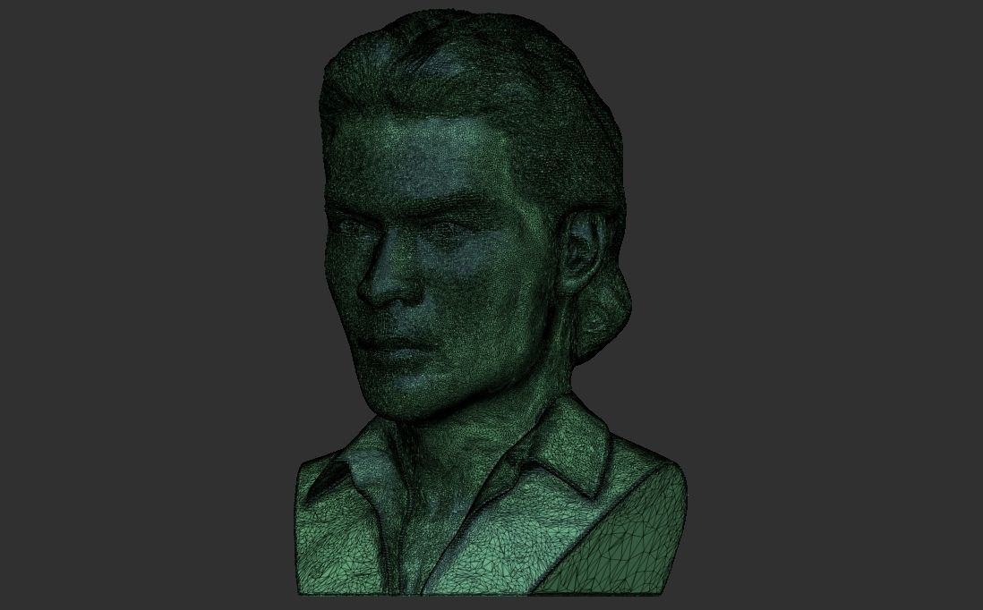 Patrick Swayze bust for 3D printing 3D print model_30