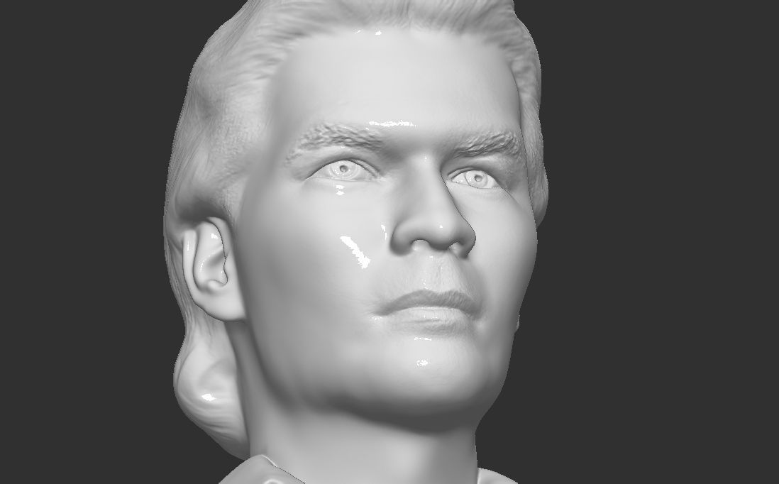 Patrick Swayze bust for 3D printing 3D print model_22