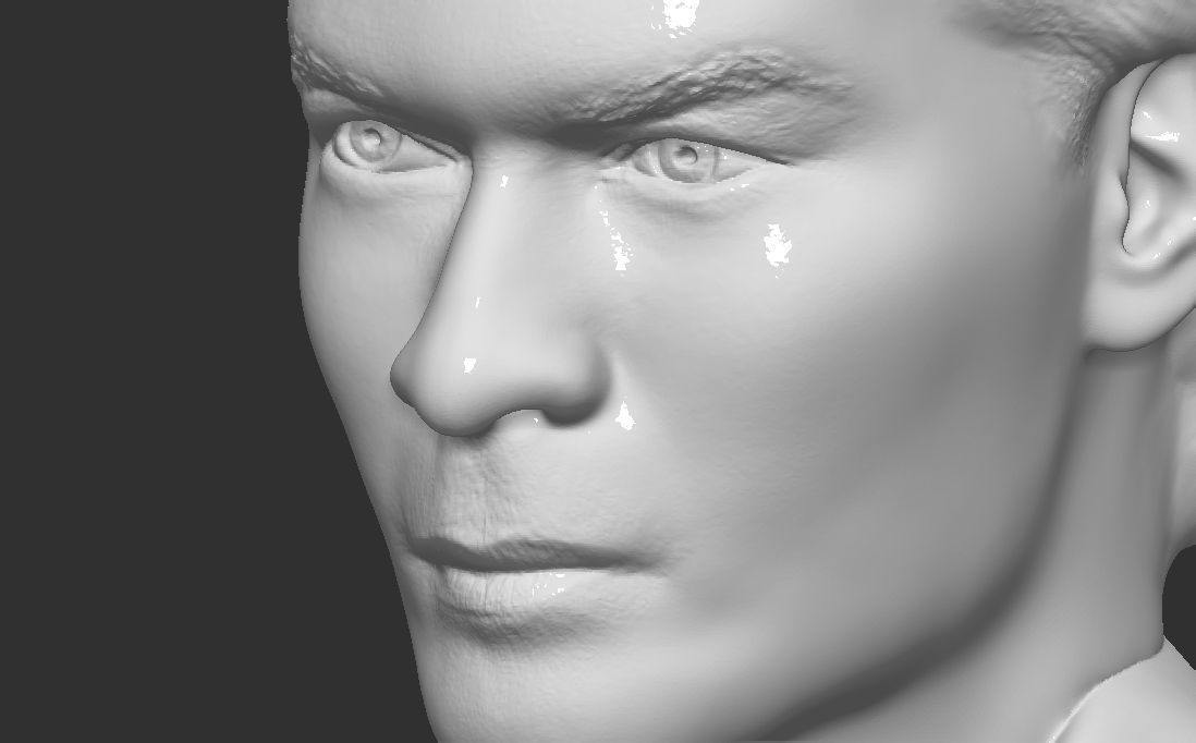 Patrick Swayze bust for 3D printing 3D print model_20