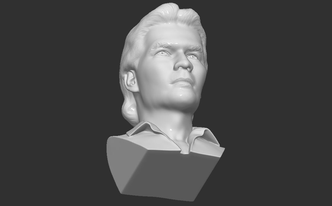 Patrick Swayze bust for 3D printing 3D print model_23