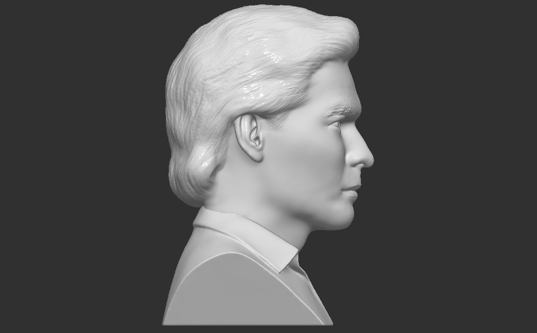 Patrick Swayze bust for 3D printing 3D print model_14