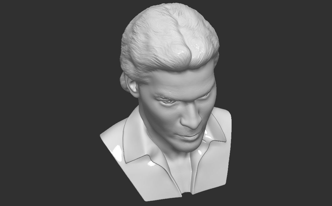 Patrick Swayze bust for 3D printing 3D print model_25