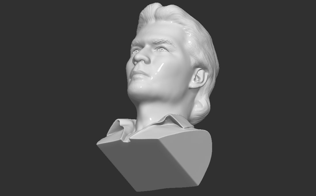 Patrick Swayze bust for 3D printing 3D print model_24