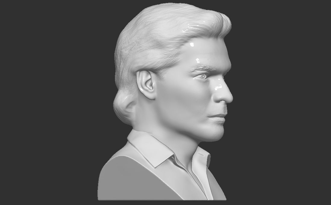 Patrick Swayze bust for 3D printing 3D print model_15