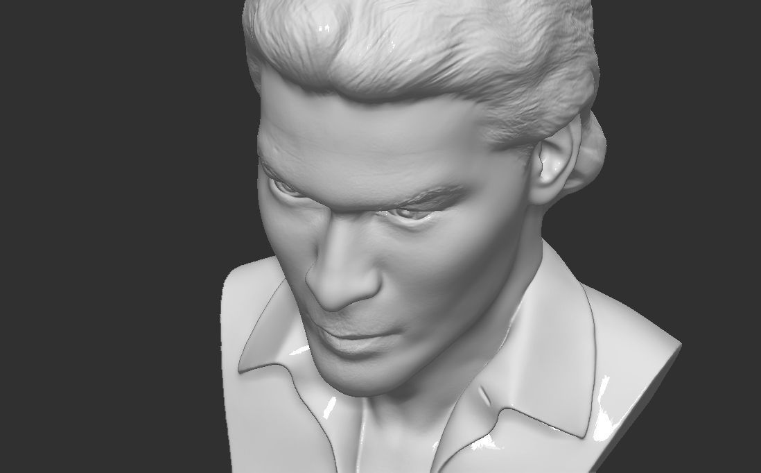 Patrick Swayze bust for 3D printing 3D print model_21