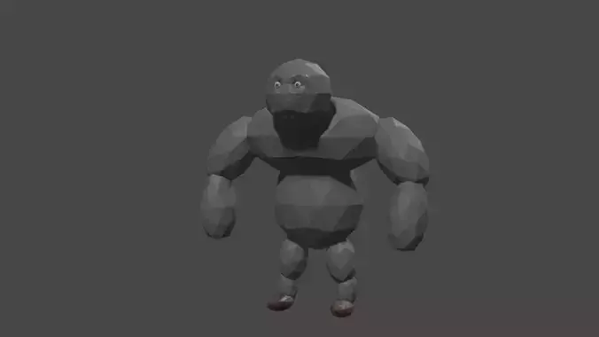 Big Stone Enemy Model - Rigged and Ready for Action