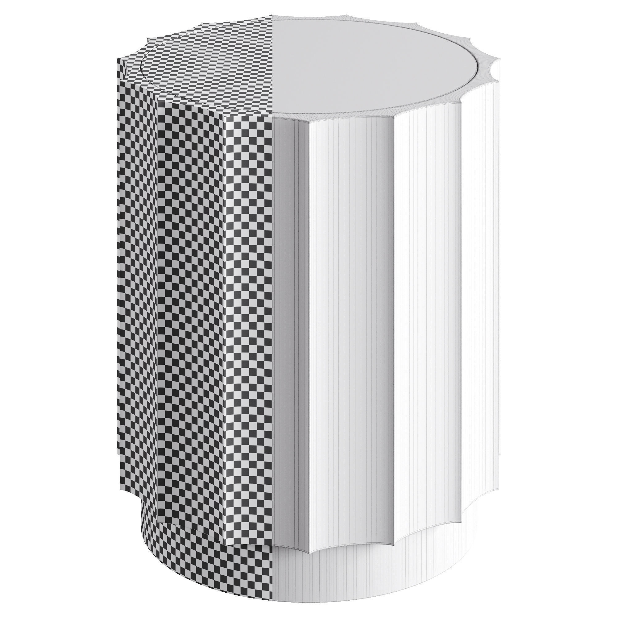 Value City Lea Accent Table 3D model_8