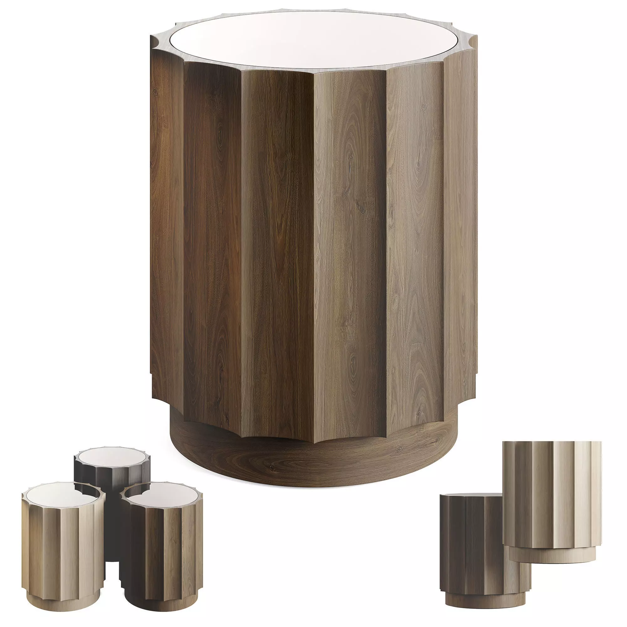 Value City Lea Accent Table 3D model_0