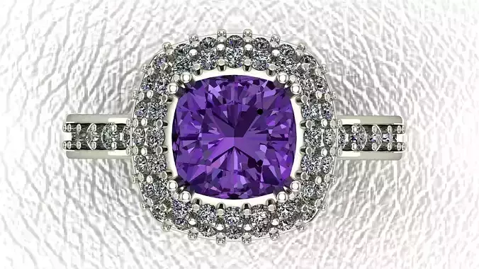 Cluster Engagement Ring 