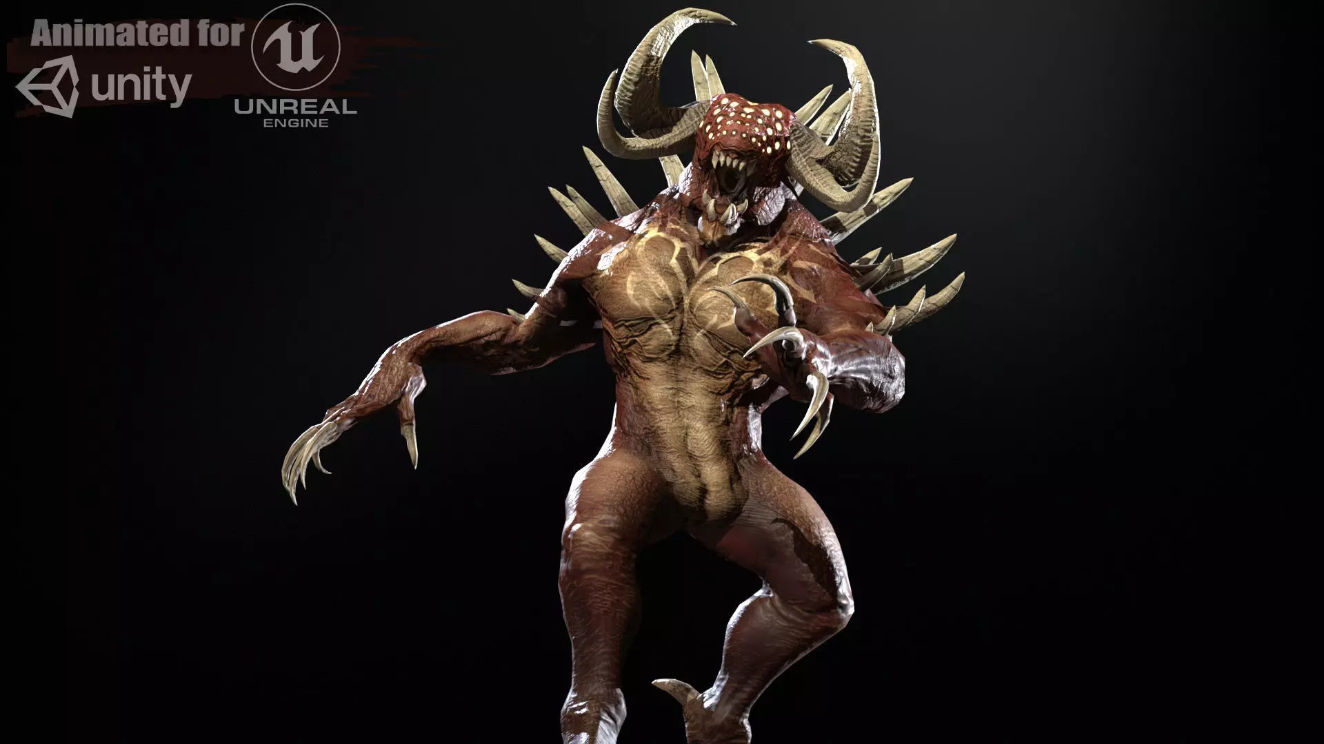DemonBoss5 Low-poly 3D model