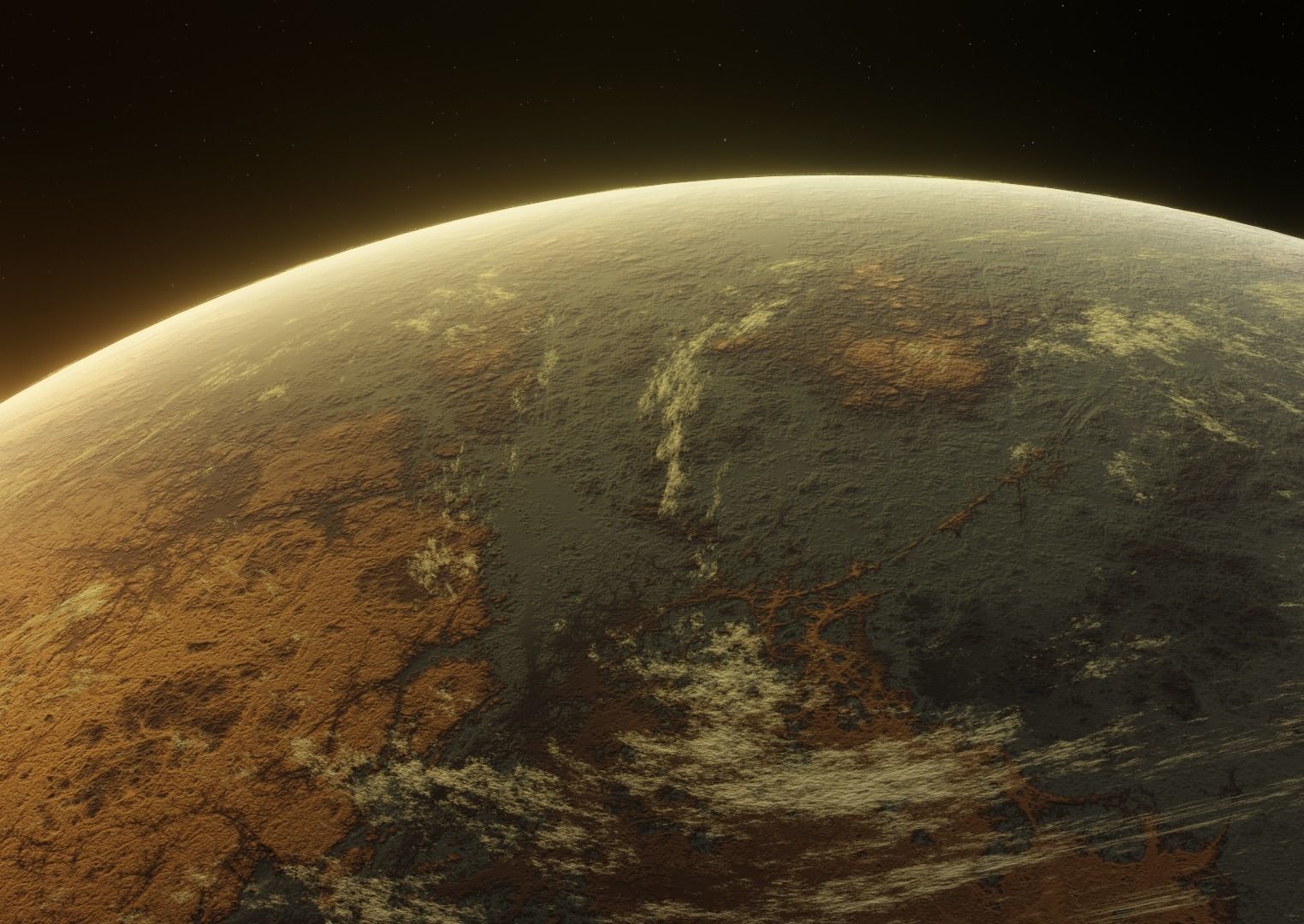 Planet Space Ready to game Low-poly 3D model_11