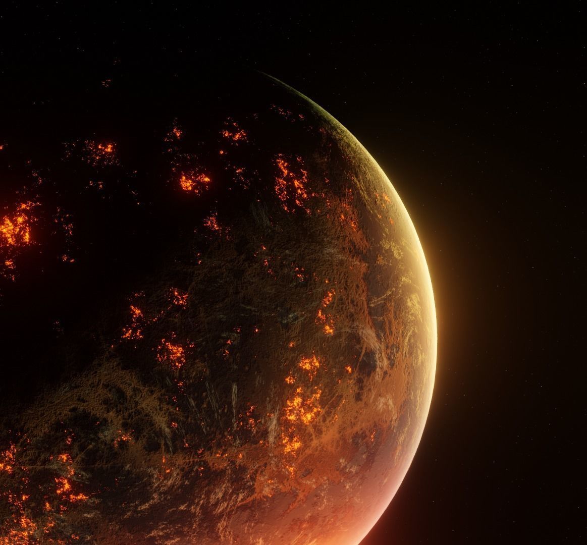 Planet Space Ready to game Low-poly 3D model_15