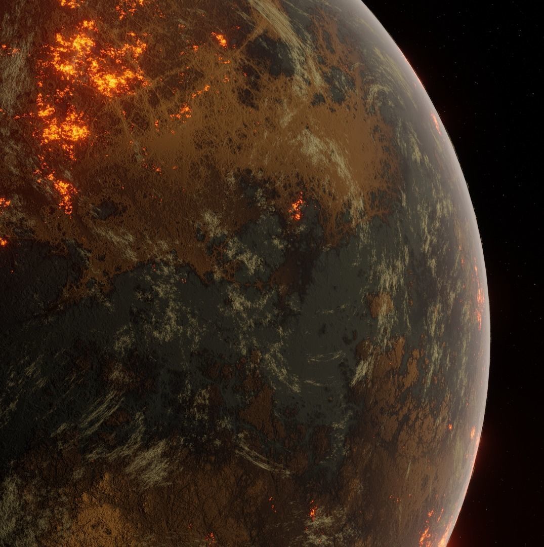 Planet Space Ready to game Low-poly 3D model_20