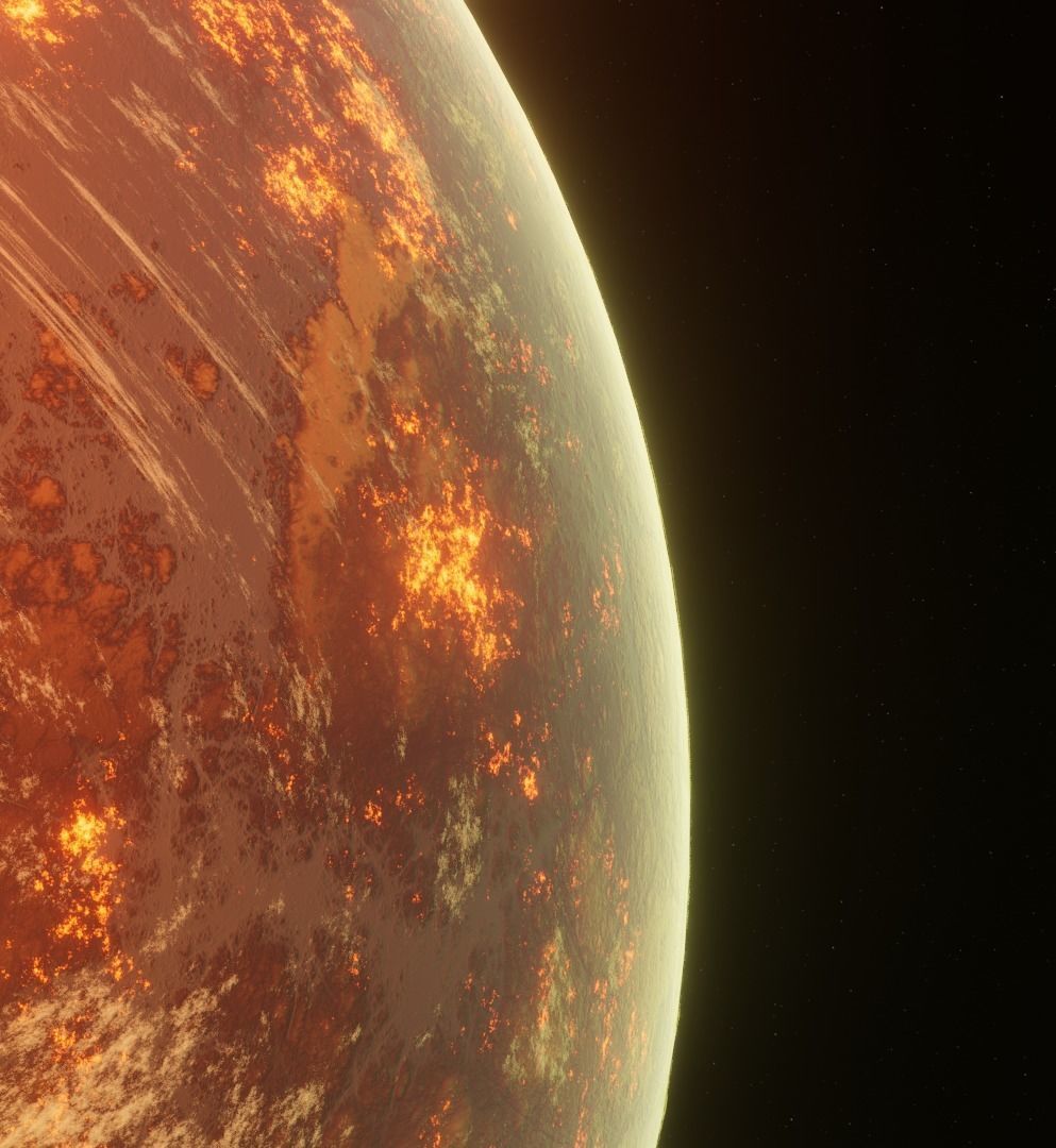 Planet Space Ready to game Low-poly 3D model_16