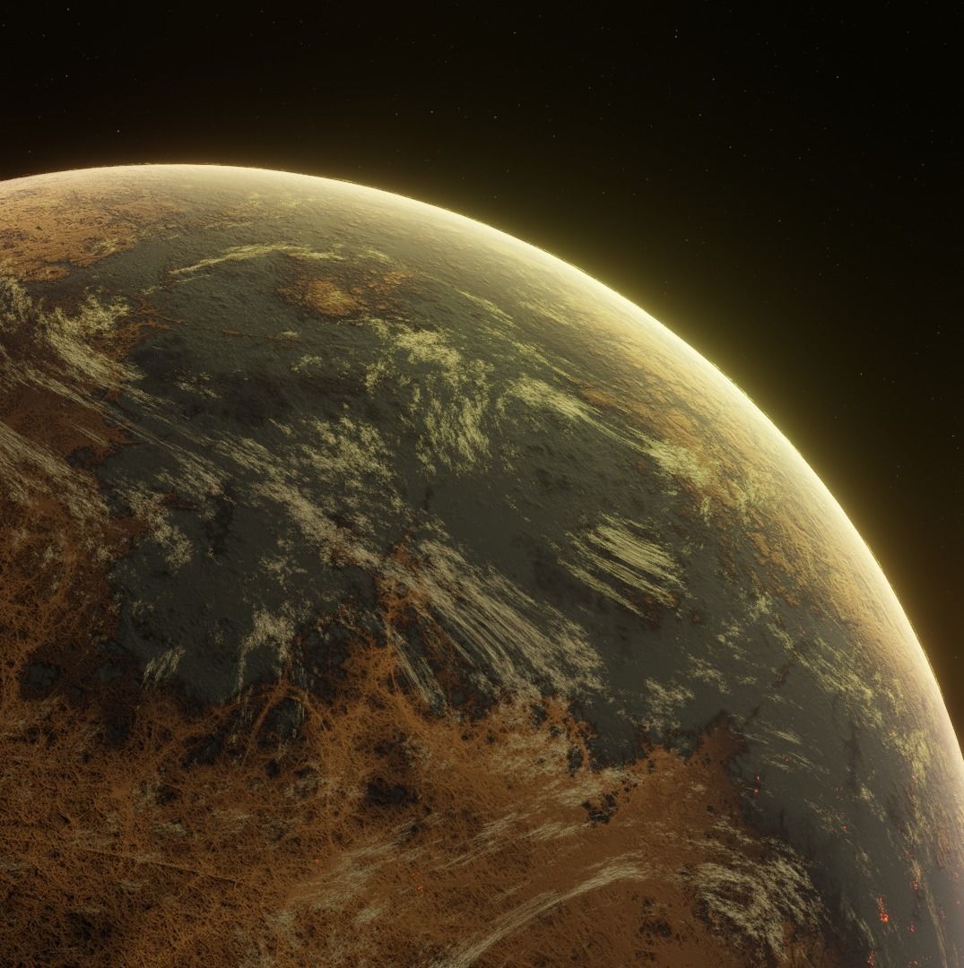 Planet Space Ready to game Low-poly 3D model_17