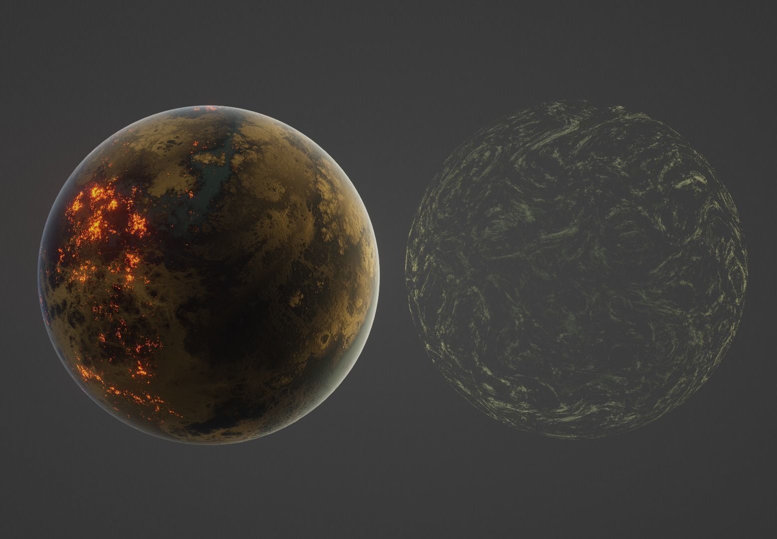 Planet Space Ready to game Low-poly 3D model_21