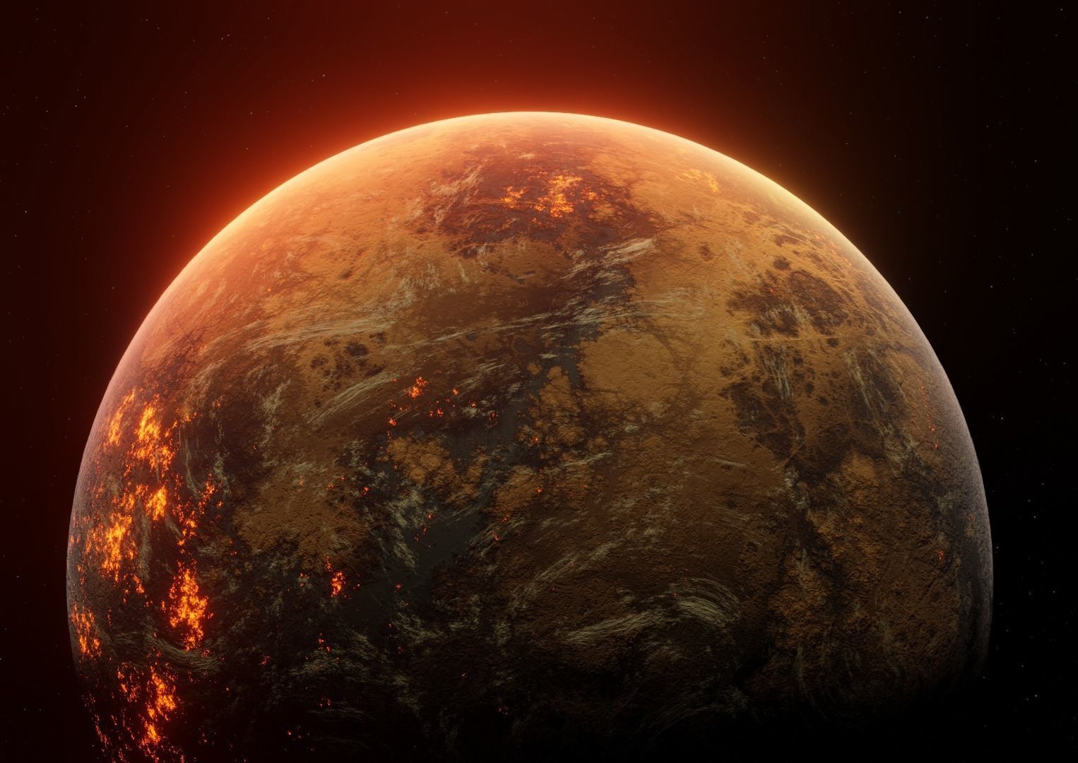 Planet Space Ready to game Low-poly 3D model_7