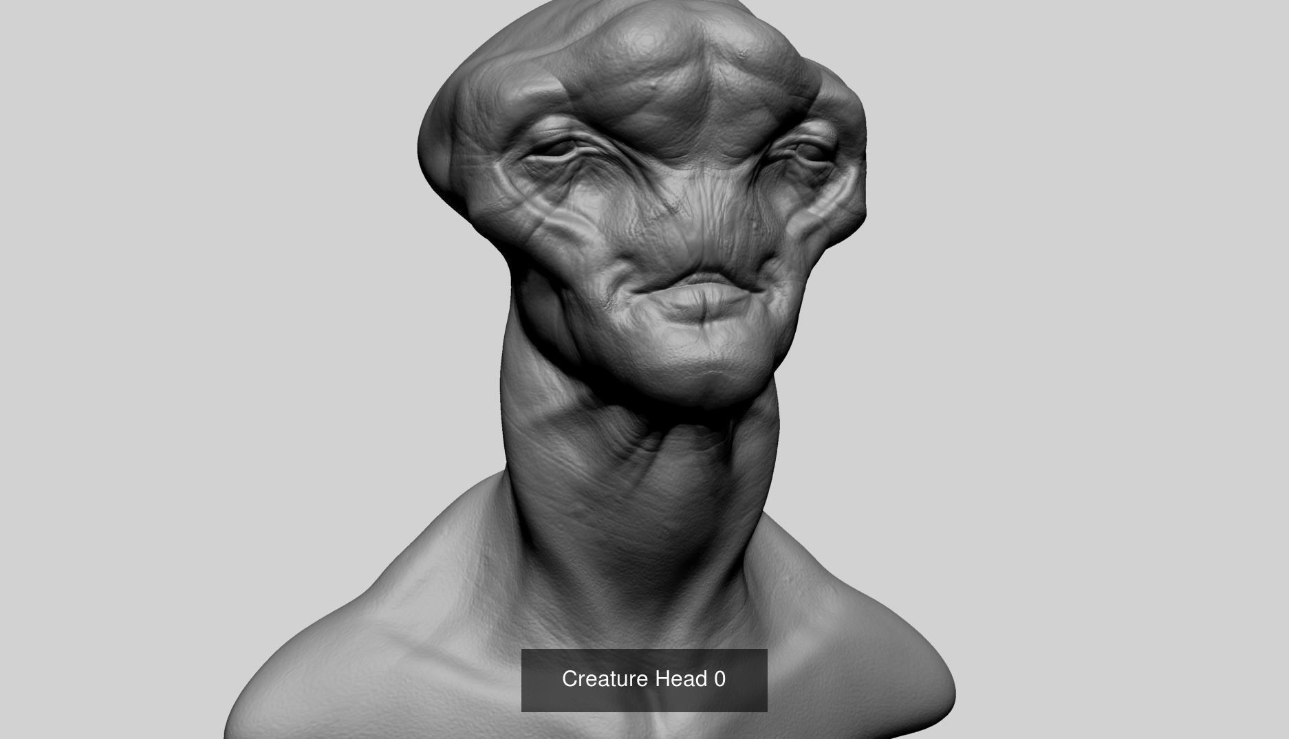 20 Creature Head Models 3D Model Collection_6