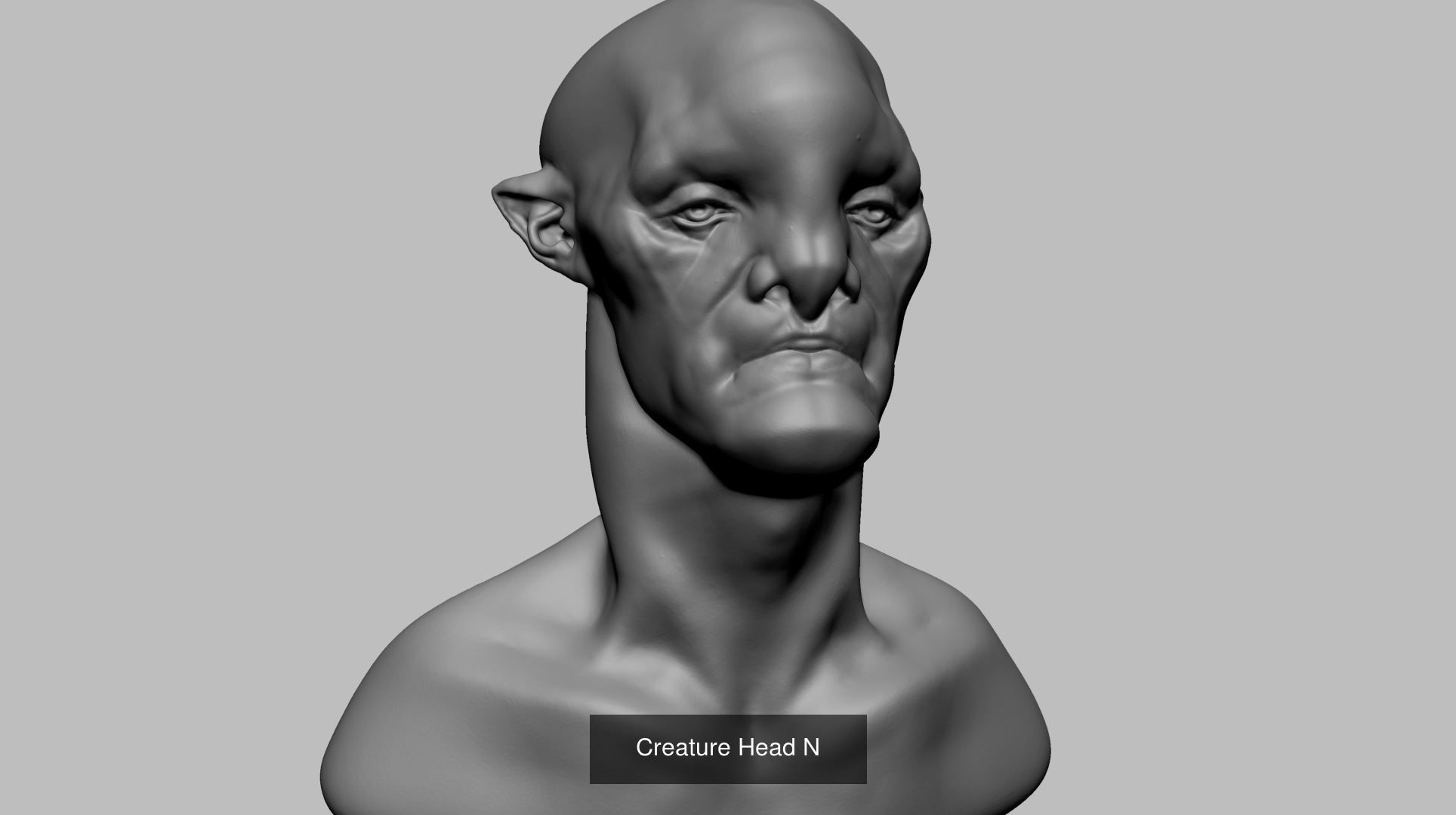 20 Creature Head Models 3D Model Collection_5