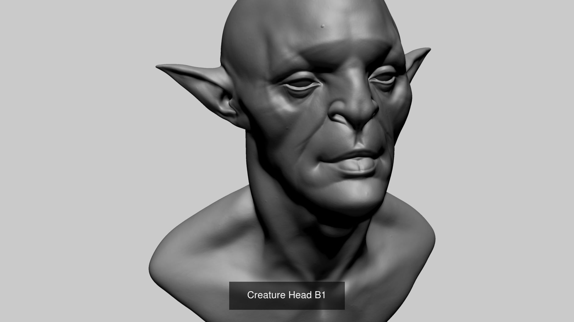 20 Creature Head Models 3D Model Collection_18