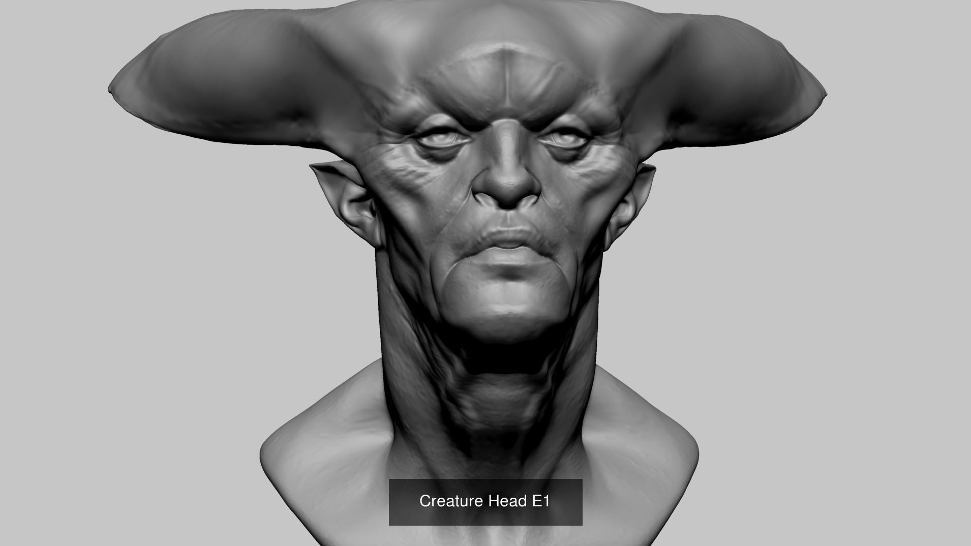 20 Creature Head Models 3D Model Collection_22